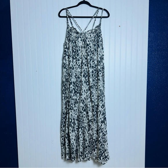 Anthropologie Flowy Strappy Midi Dress NWT Size M Casual Open Back Bohemian - Picture 5 of 14